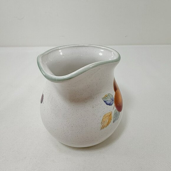 Vintage Retired International Tableworks Creamer Sweet Bounty Stoneware Fruit - Picture 12 of 12